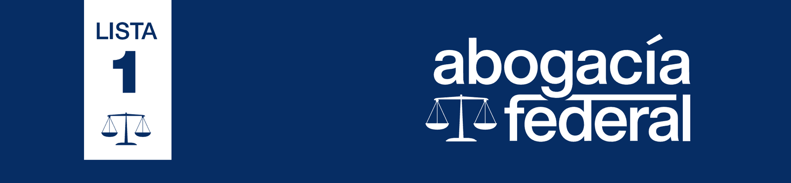 Boleta de la Lista 1, Abogacía Federal